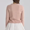Lumi hvite bomullsshorts med vidde