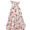 Mademoiselle italiensk roseprint-midikjole i tyll