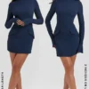 Mahalia Navy minikjole