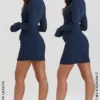 Mahalia Navy minikjole