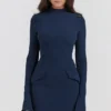 Mahalia Navy minikjole