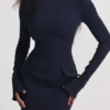 Mahalia Navy minikjole