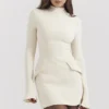 Mahalia Vintage Cream Mini Kjoler