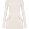 Mahalia Vintage Cream Mini Kjoler
