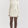 Mahalia Vintage Cream Mini Kjoler