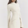 Mahalia Vintage Cream Mini Kjoler