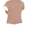 Maia Shimmer Cafe Au Lait-topper med snøring foran
