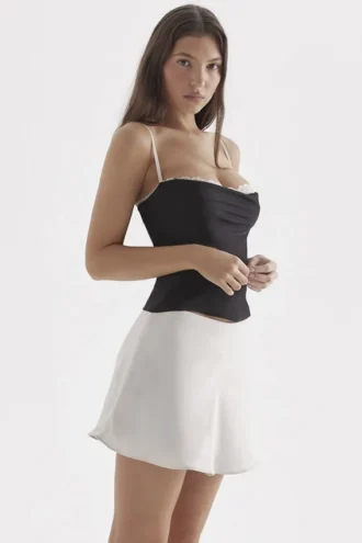 Malala offwhite miniskjørt