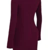 Marcella Merlot Plunge-korsetter-kjole