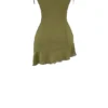 Marcia Olive Ruffle Mini Kjoler