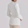 Margot Vintage elfenbensfargede minishorts i snørt blonder