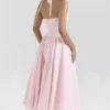 Marilyn Strawberry Shortcake Gingham Halter Midi Sommerkjoler