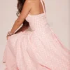 Marilyn Strawberry Shortcake Gingham Halter Midi Sommerkjoler