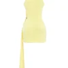 Marla Lemon Halter Mini Kjoler