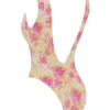 Martinique badedrakt med blomstertrykk