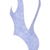 Martinique lavendel paisley-badedrakt