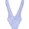 Martinique lavendel paisley-badedrakt