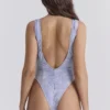 Martinique lavendel paisley-badedrakt