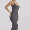 Meliora Charcoal Knit Midi Kjoler