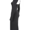 Meliora Charcoal Knit Midi Kjoler