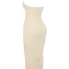 Mia Ecru Halter Maxi-kjoler