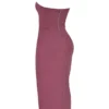 Mia Mulberry Twill Halter Maxi-kjoler
