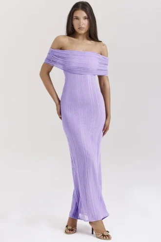Micah Orchid Ladder Knit Maxi Kjoler