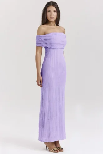 Micah Orchid Ladder Knit Maxi Kjoler