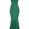 Milena Forest korsetter-maxidress