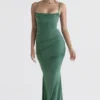 Milena Forest korsetter-maxidress