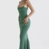 Milena Forest korsetter-maxidress