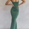 Milena Forest korsetter-maxidress