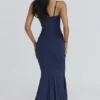 Milena Navy korsetter-maxidress