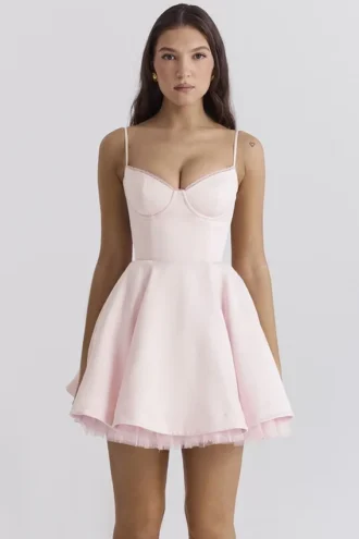 Minimoiselle Ballerina rosa tyllminikjol
