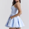 Minimoiselle Cinderella blå tyllminikjole