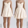 Minimoiselle Vintage Cream Tulle Mini Kjoler