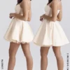 Minimoiselle Vintage Cream Tulle Mini Kjoler