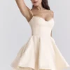 Minimoiselle Vintage Cream Tulle Mini Kjoler