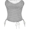 Mirabelle Smoke Lace Up Korsetter
