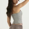 Mirabelle Smoke Lace Up Korsetter