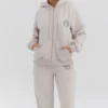 Mirage Cloud bomullsfleece-hettegenser med glidelås