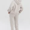 Mirage Cloud bomullsfleece-hettegenser med glidelås
