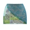 Mistress Rocks Ocean Teal Panelled Mini Skjørt – Salg