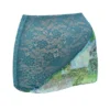 Mistress Rocks Ocean Teal Panelled Mini Skjørt – Salg