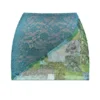 Mistress Rocks Ocean Teal Panelled Mini Skjørt – Salg