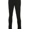 Mitzi svarte ribbestrikkede Leggings