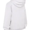 Muse hvit bomulls-fleece-hettegenser
