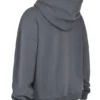 Muse Slate bomullsfleece-hettegenser