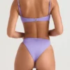 Mykonos Violet bikinibukse med høy midje som underdel