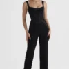 Mylene svart korsetter-Jumpsuit